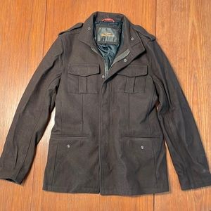 Ben Sherman Wool Coat - Small - Brown